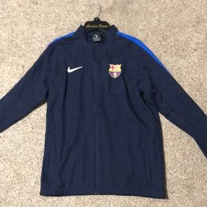 Boys Xl Official Barcelona Nike Dri-Fit Tracksuit Sweater.